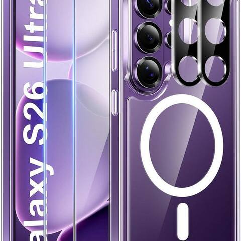SAMSUNG MSM Coque pour smartphone 5in1 Schutzglas (écran + caméra) pour Samsung Galaxy S26 Ultra 9H
