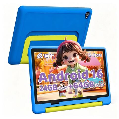 Bufo BUFO 10'' Android 64GB 1280x800 HD IPS WiFi 6 Lern Kinder tablette (10", 64 GB, Android 16, 5G WiFi, Kids