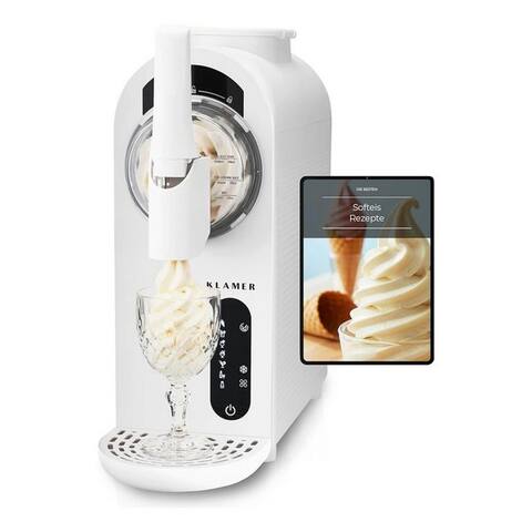Klamer KLAMER sorbetière 1,5L, 7 Programme (Softeis, Slush, Frapp), sorbetière & Slush Masch…, 1,5 l, 210 W,