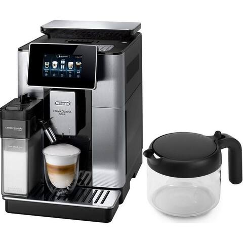 De'Longhi De'Longhi machine expresso automatique PrimaDonna Soul ECAM610.75.MB - avec Kaffeekannen-Funktion, Inkl.