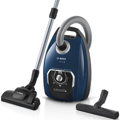 BOSCH aspirateur traîneau Serie 8 BGB75X494, idéal pour Allergiker, Hygiene-Filter, Bleu, 650 W, avec Beutel, inkl.