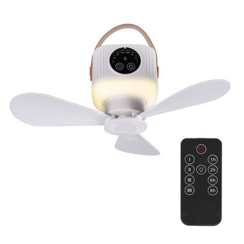 Bestlivings Bestlivings Deckenventilateur mobil avec lumière et Fernbedienung, Timer, 4 Geschwindigkeitsstufen, bis ca.