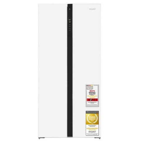 Exquisit exquisit Side-by-Side SBS39-440E, 170 cm hoch, 78 cm breit, LED-Beleuchtung, Schnellgefrierfunktion, No-Frost