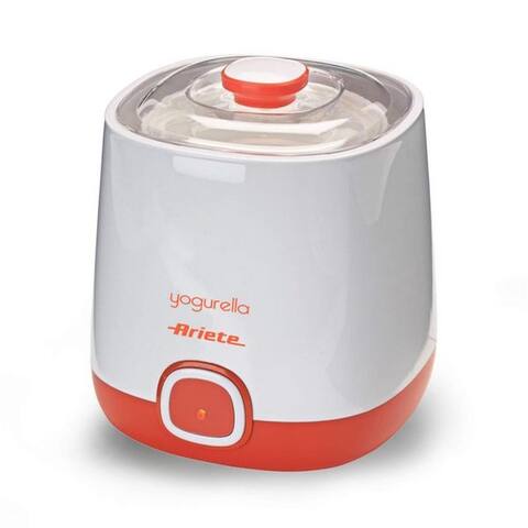 Ariete Ariete yaourtière 0621/1 transparenter Deckel einfache Bedienung Filtereinsatz, 2 Portionsbehälter, je 1000