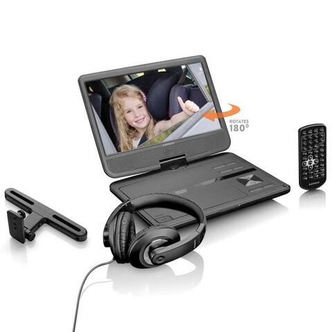Lenco Lenco DVP-1010BK Portabler DVD-Player (HD-résolution)