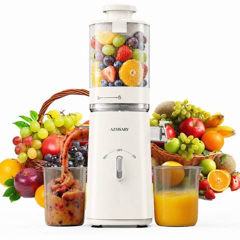 Azmsary Azmsary Slow Juicer Azmsary Slow Juicer 99,6% Saftreinheit, 1,5L, REV-Modus, 220 W, ‎Leiser Motor, Slow
