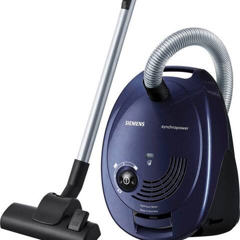 SIEMENS aspirateur traîneau synchropower VS06A111, Made in Germany, Hygiene-Filter, kompakt, 600 W, avec Beutel, pour