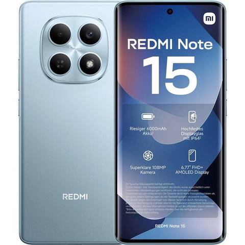 XIAOMI Redmi Note 15 5G 256GB téléphone (6.7 pouces, 256 GB Speicherplatz, 108 MP caméra)