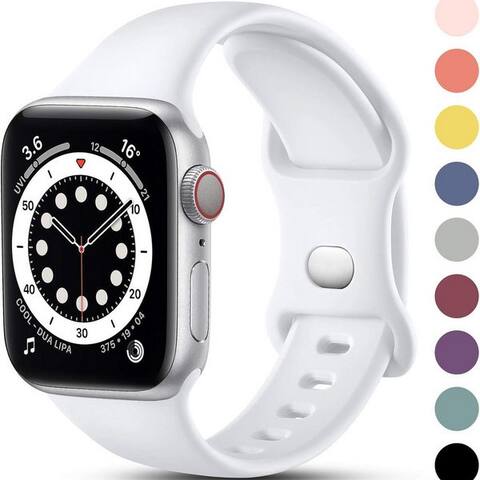 Widmann-Shop Bracelet pour montre connectée Armband pour Apple montre Silikon Series 6 7 8 9 10 Ultra SE 38-49mm