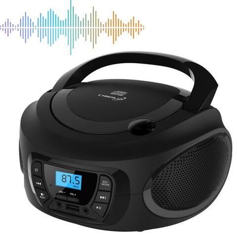 Cyberlux Cyberlux CL-600 tragbarer lecteur CD (CD, Kinder CD Player tragbar, Boombox, musiquebox, FM radio avec MP3