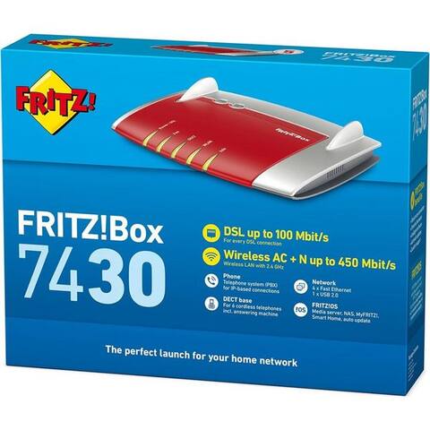 FRITZ ! FRITZBox 7430 VDSL DSL VOIP Modem Gigabit MESH WiFi-routeur