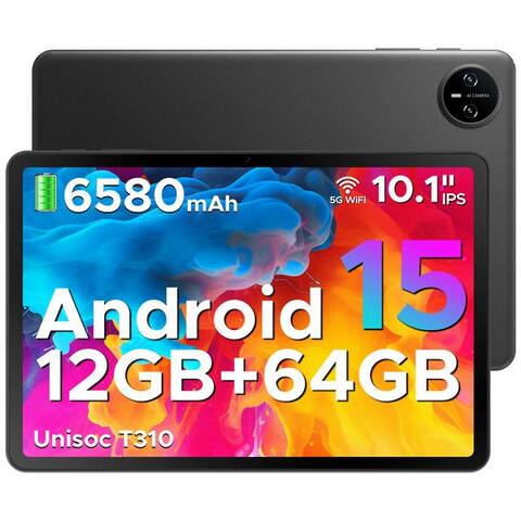 DOOGEE TAB A9 tablette 10 pouces, Android tablette, 64GB ROM (TF 2TB), 5G WiFi tablette (10.1", 64 GB, Android 15,