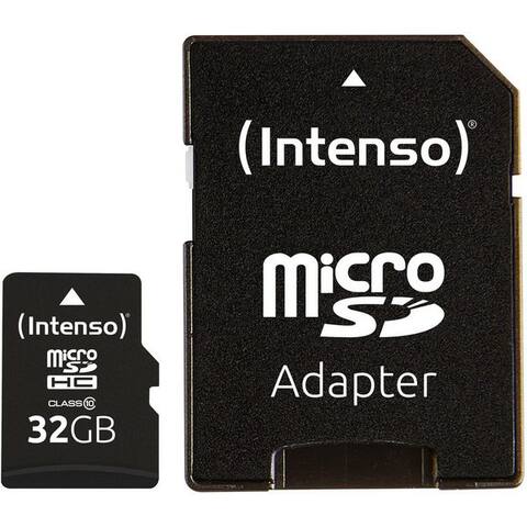 Intenso Intenso Intenso microSDHC 32 GB, carte mémoire, (Class 10) externer Speicher (32 GB GB)