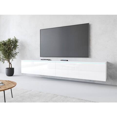 Home Affaire Home affaire Lowboard LOWBOARD VERA, wahlweise avec oder sans Beleuchtung, Modernes griffloses TV-Board, 180