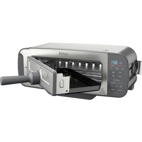 NINJA grille-pain ST202EU Ninja Foodi, 1 Schlitz, 2400 W, 2-in-1 grille-pain, Grill & Panini-Presse