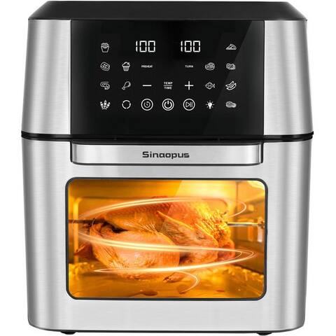 Vankel Vankel air fryer 12 L XXL Airfryer avec 12 Programmen, Sichtfenster, tactileécran et Minifour-Funktion, 1800