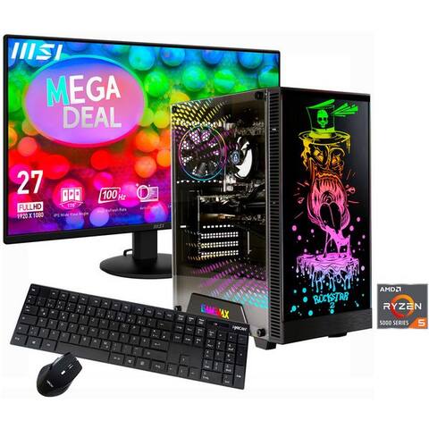 MSI GAMEmax MegaDeal Rockstar 2842 AMD Ryzen 5 5600GT 16GB 480GB SSD PC-Komplettsystem (27", AMD Ryzen 5 5600GT,