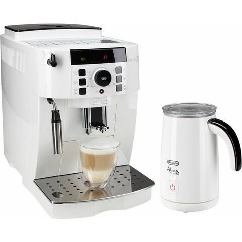 De'Longhi De'Longhi machine expresso automatique Magnifica S ECAM21.118.W - avec Barista-mousseur à lait, Weiß,