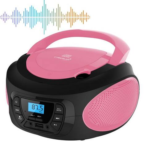Cyberlux Cyberlux CL-620 tragbarer lecteur CD (CD, Kinder CD Player tragbar, Boombox, musiquebox, FM radio avec MP3