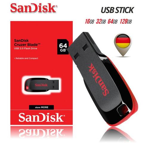 SANDISK Cruzer Blade USB Flash Drive clé USB