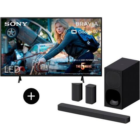 SONY KD-65X75WL LED-téléviseur (164 cm/65 pouces, 4K Ultra HD, TV connectée, Google TV, + HT-S20R 5.1.-canaux-barre