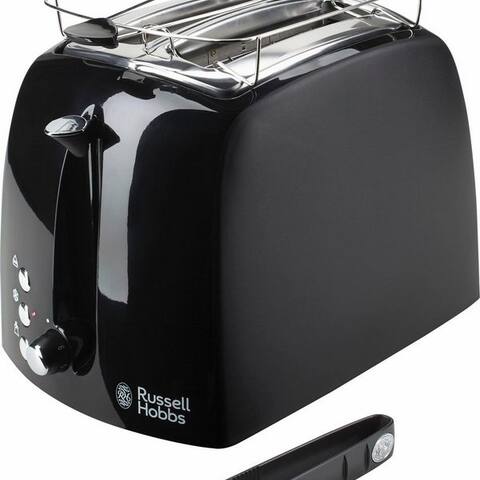 Russell RUSSELL HOBBS grille-pain 22601-56 Textures Plus, 2 kurze Schlitze, pour 2 Scheiben, 850 W