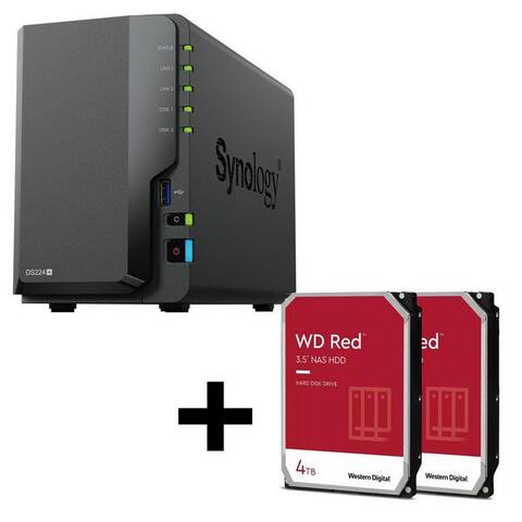 Synology Synology Synology DS224+ + Western Digital WD40EFPX HDD-NAS-disque dur