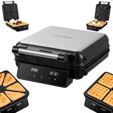 Steinborg STEINBORG 2-in-1-Kombi-gaufrier SB-2241, 1500 W, tactile-écran