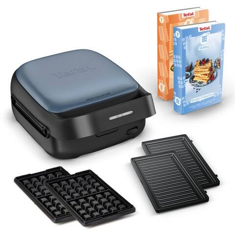 TEFAL 2-in-1-grill à sandwich SW8674 Snack Collection, 700 W, Antihaftbeschichtung, austauschbare Plattensets,
