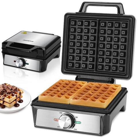 Aigostar Aigostar gaufrier pour 2 belgische Waffeln, Waffelautomat avec einstellbarer Temperatur, 1600 W,