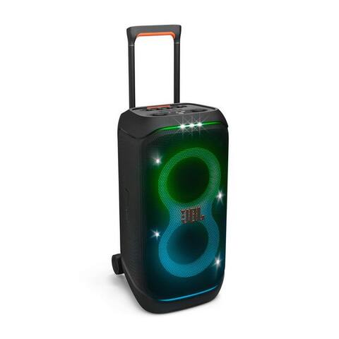 JBL PartyBox Stage 320 Party-enceinte Stereo (Bluetooth, 240 W, 18h Akkulaufzeit, dynamische lumièreshow,