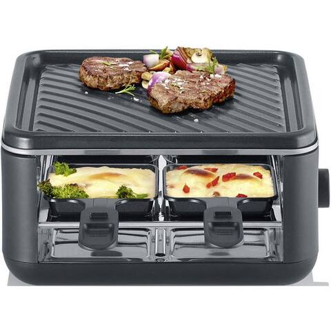Severin Severin raclette Black Line Lite Mini RG 2360, 4 raclettepfännchen, 600 W, raclette-Grill