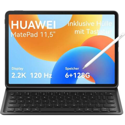 HUAWEI MatePad 11.5" 2024 6+128GB tablette (11,5", 128 GB, HarmonyOS, Lautstärkeregler)