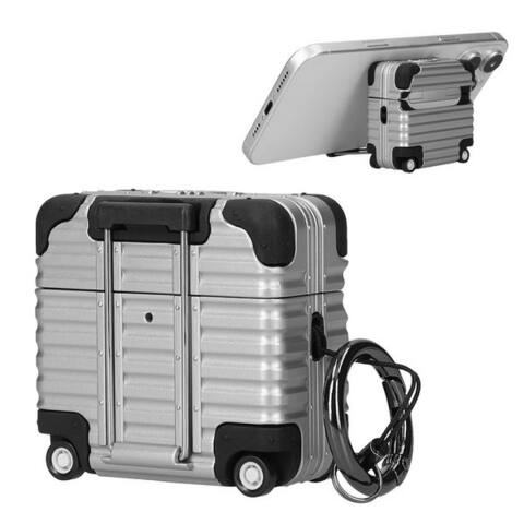 kwmobile Étui de protection pour casque Casque Case pour Apple AirPods 4 Coque, Koffer-Design Écouteurs