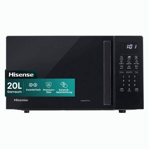 HISENSE micro-ondes H20MOBS4I, micro-ondes, 20 l, Inverter Technologie