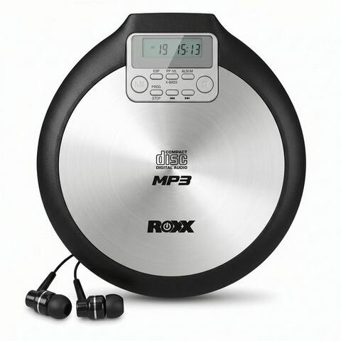 Roxx ROXX PCD 600 lecteur CD (Tragbarer CD Player avec Casque, MP3 fähig, Antishock)