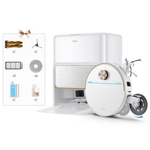 Mova Mova robot aspirateur avec Wischfunktion V70 Ultra Complete, 40.000 Pa Saugkraft, 700 W, beutellos,