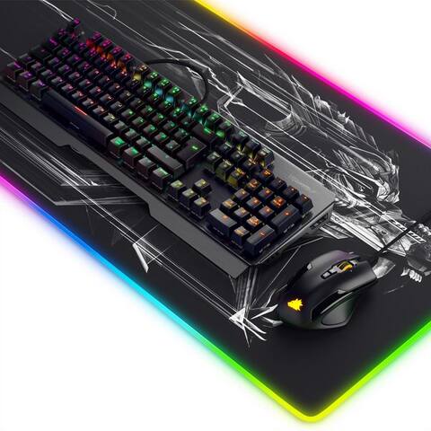 Titanwolf Titanwolf Mechanisches Keyboard, Mouse & Mousepad Gaming Betle clavier-, souris- et sourispad-Set, (Spar-Set,