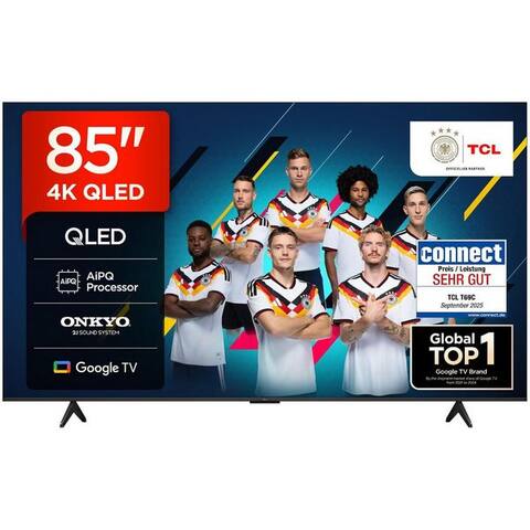 GOOGLE 85T69CX1 QLED-téléviseur (215 cm/85 pouces, 4K Ultra HD, Google TV)
