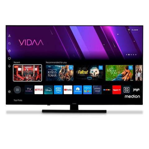 Medion® Medion® MD843600 QLED-téléviseur (108 cm/43 pouces, 4K Ultra HD, Smart TV, VIDAA TV, Dolby Vision, Dolby