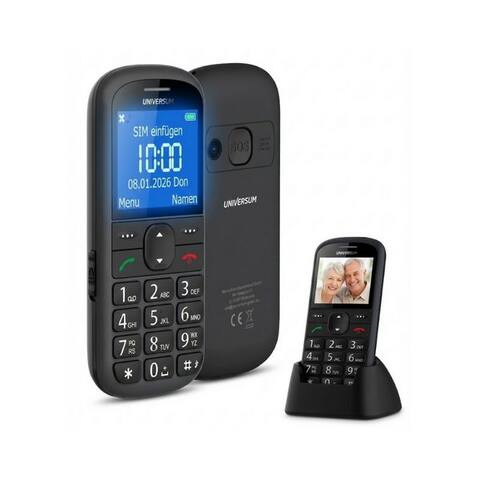 Universum Universum W60-C Seniorentéléphone (5.6 cm/2.2 pouces, Große Tasten, Sprachansage, Notruf, radio, USB-C,