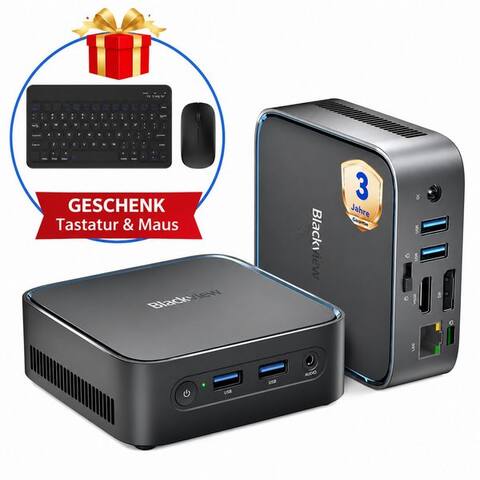 BLACKVIEW Neuer MP50 AMD Ryzen 5 3500U(4C/8T) 16GB RAM 512GB SSD mini PC (AMD AMD Ryzen 5 3500U, AMD Ryzen 5 3500U, 16