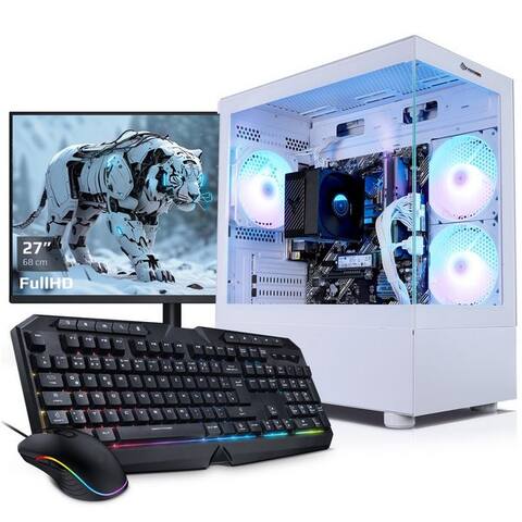 Kiebel Kiebel Allroet PC gamer-Komplettsystem (27", AMD Ryzen 5 AMD Ryzen 5 5600GT, Radeon, 16 GB RAM, 1000 GB SSD,