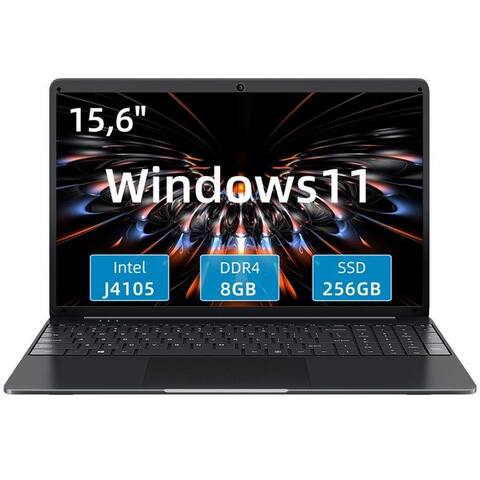 Menghu MENGHU 15,6" ordinateur portable 8GB RAM 256GB SSD Quad-Core 1366x768 IPS 7200mAh ordinateur portable (N5059,