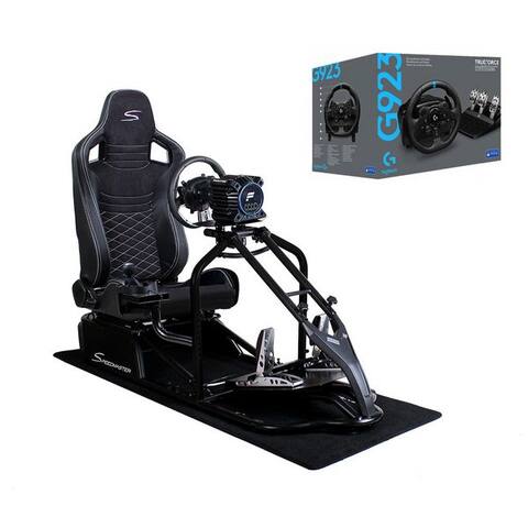 LOGITECH Speedmaster Simulator Cockpit Pro Sim Racing Noir avec Logitech G923 Betle Gaming-manette (Kompatibel avec