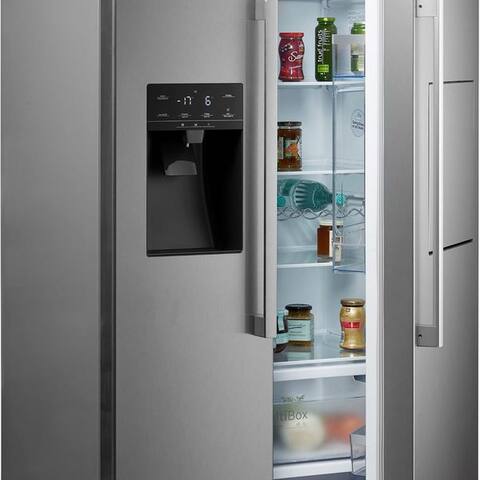 BOSCH Side-by-Side Serie 6 KAG93AIEP, 178,7 cm hoch, 90,8 cm breit, No Frost, Super Kühlen, XXL-Fassungsvermögen,
