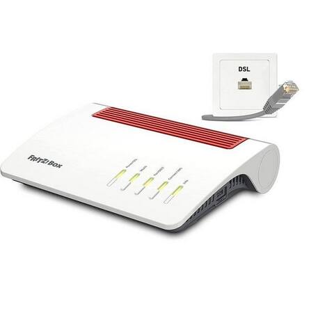 FRITZ ! FRITZ!Box 7590 AX VDSL/ADSL Wi-Fi 6 WiFi-Mesh-Rou­ter 3600 Mbit/s DSL-routeur, 2,4GHz/5GHz