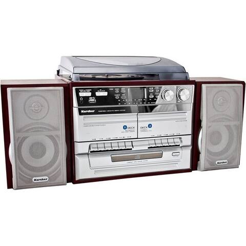 KARCHER KA 320 Stereoanlage (AM-Tuner, FM-Tuner, 4 W, lecteur CD, USB Anschluss, MP3-Wiedergabe, Line-Out,