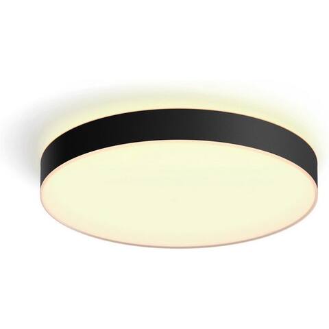 PHILIPS Hue LED Deckenluminaire White Ambiance Enrave XL, 4750lm, Noir, Abschaltautomatik, Bluetooth, CCT - über