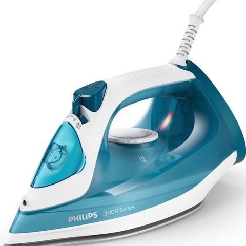 PHILIPS Dampffer à repasser DST3011/20 3000 Series, 2100 W, Keramik Bügelsohle, avec 300 ml Wassertank et 140 g